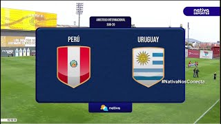 ⚽ PERÚ VS URUGUAY  Partido amistoso categoría sub20 [upl. by Neyrb]