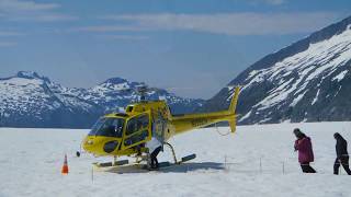 Glacier Dogsled Extended Tour via Helicopter  Juneau Alaska [upl. by Jamnes]