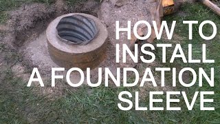 FlagDeskcom  How To Install A Flagpole Foundation Sleeve [upl. by Sinnod]