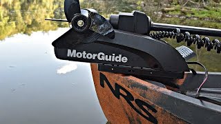 Trolling Motor on a Kayak Motorguide XI3 on a Nucanoe Frontier 12 [upl. by Avron]