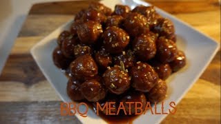 Grape Jelly Barbecue Meatballs  CROCKPOT RECPIES [upl. by Esirec725]