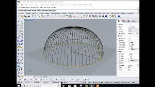 3D modeling Designing of Dome using Rhino part01 [upl. by Naujid]