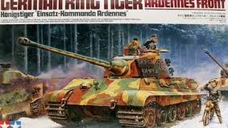 King Tiger Ardennes Front 135 Tamiya Box Peek [upl. by Aneris]