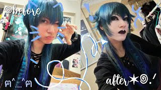 visual kei makeupamphair tutorial ꩜ v系メイク [upl. by Elagiba]