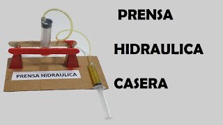 Construccion de Prensa Hidraulica de Carton [upl. by Hairim476]