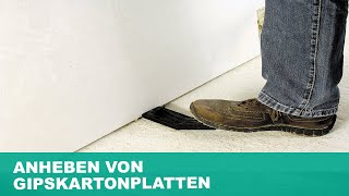 Plattenlifter Anheben von Gipskartonplatten  wolfcraft [upl. by Anitsyrk]