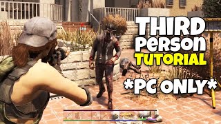 How To Go Third Person  7 Days To Die 10 Free Camera Creative Mode [upl. by Garnes976]