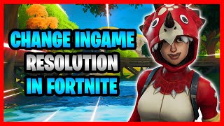 How To Change Ingame Resolution In Fortnite  How To Switch To 1280x720 1600x900 amp 1920x1080 Res [upl. by Allenotna]