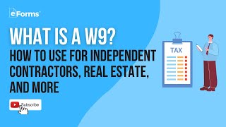 What is a W9 How to Use for Independent Contractors Real Estate and More [upl. by Anelim44]