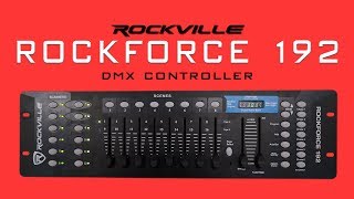 How to Program DMX lights  SCENES CHASES amp BANKS w Rockville ROCKFORCE 192 [upl. by Yarg]