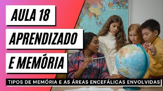 Videoaula 18 Aprendizado e memória  Tipos de memória e áreas encefálicas envolvidas [upl. by Gleich990]