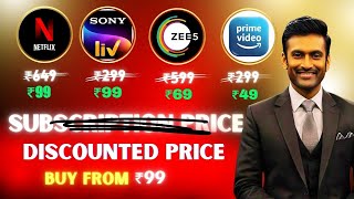 How to get Ott subscription in cheap price  Flat 90 Discount [upl. by Gunther173]