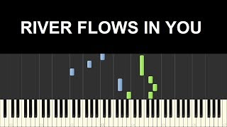 ♪ Easy Piano Tutorial River flows in you [upl. by Earazed350]