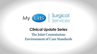 Agiliti Clinical Update The Joint Commission  Environment of Care Standards [upl. by Nerta]