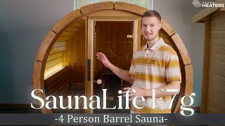 Best barrel sauna kit in the US market SaunaLife barrel sauna review [upl. by Aicel208]