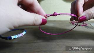 Como hacer un nudo corredizo para pulsera o collar [upl. by Dej]