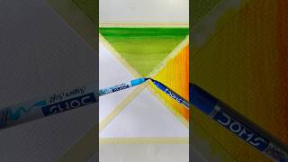 Easy Painting with DOMS brush pen🤔😱 shorts craft art drawing crafts satisfying [upl. by Oj]