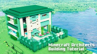 MINECRAFT How to build a modern house using prismarine [upl. by Lysander12]