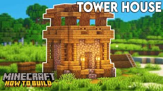 Minecraft How to Build a Small Tower House [upl. by Squier]