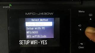 BROTHER PRINTER MFCJ430W WIFI SETUP [upl. by Ettenoitna]