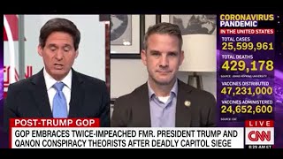 Rep Kinzinger On CNN GOP Leadership Effects of Misinformation QAnon Republican Party [upl. by Franckot402]