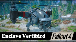 Enclave Vertibird  Fallout 4 mod [upl. by Naam]