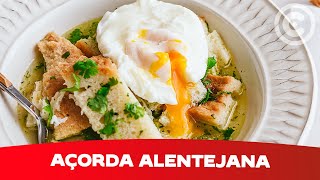 Como fazer Açorda Alentejana  Receita Vegetariana [upl. by Grunenwald722]