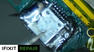 Microsoldering 101 Galaxy S3 USB Charge Port Replacement [upl. by Leah610]