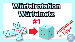 Räumliches Vorstellungsvermögen trainieren  Würfelrotation mit Aufgaben Lösungen und Tipps [upl. by Florette66]