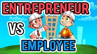 Entrepreneur vs Employee  How Do Their Mindsets Compare  Career Choice Comparison [upl. by Dnaltiac]