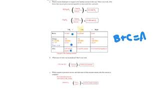 Limiting Reactant POGIL Extension Questions [upl. by Zebedee882]