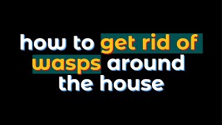 10 TIPS how to get rid of wasps around the house [upl. by Sathrum]