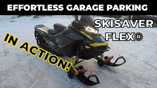 Skisaver Flex® Snowmobile Dolly Effortless Garage Parking Made Easy [upl. by Huberty]