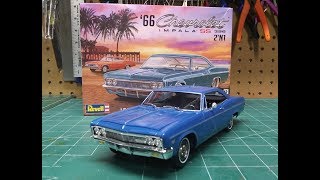 1966 Chevy Impala SS 396 2n1 125 Scale Model Kit Build Review Revell 854497 [upl. by Jake]