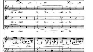 Verdi  Requiem  Dies irae 01 score [upl. by Elboa]