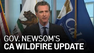 Gov Newsom 367 Known Fires Burning Across California [upl. by Niltac242]