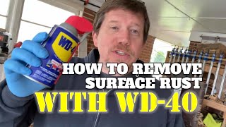 How To Remove Surface Rust With WD40 [upl. by Hochman]