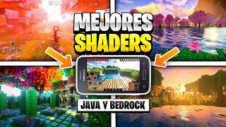 ✅Los MEJORES y NUEVOS SHADERS para MINECRAFT 120  Gama baja media y alta JAVA BEDROCK y MCPE [upl. by Akeirahs453]