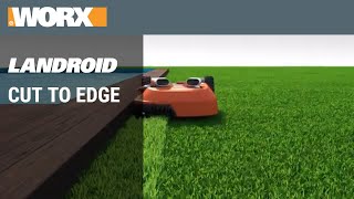 Cut to Edge  WORX Landroid robotic mower [upl. by Esylle]