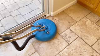 Travertine Tile amp Grout Steam Cleaning Full Video [upl. by Ganny]