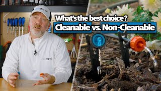 Cleanable vs NonCleanable Drip Emitters [upl. by Ettenahc]