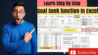 Excel Goal Seek Analysis  Excels Powerful Tool for Precise Data Analysis [upl. by Amaty]