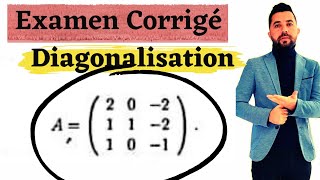 Matrice diagonalisable exercice dexamen corrigé [upl. by Schumer577]