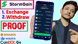 Stormgain Withdrawal Proof 🔥 Stormgain Mining Withdrawal  How to Withdraw From Stormgain  Mine [upl. by Jankey]