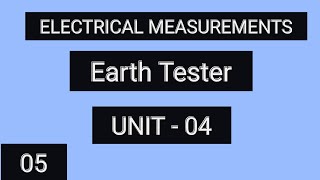 Measurement of Earth Resistance  Earth Tester [upl. by Karli218]