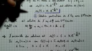 Equation différentielle en circuit RC  Résolution par 2 méthodes [upl. by Ahsiym457]