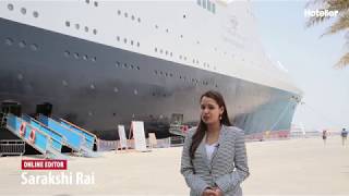 Dubais newest floating hotel  the famous Queen Elizabeth 2 QE2 [upl. by Auqenet974]