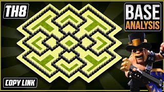 NEW BEAST TH8 HYBRIDTROPHY Base 2020 COC Town Hall 8 TH8 Trophy Base Design  Clash of Clans [upl. by Bee]