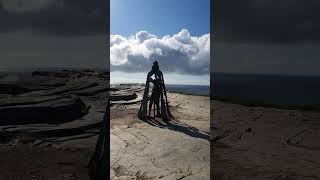 King Arthur  Gallos Statue Tintagel Castle Cornwall 27th July 2024 [upl. by Norby]