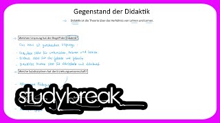 Gegenstand der Didaktik  Didaktik [upl. by Atirehs]